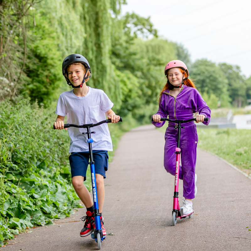 BOLDCUBE Kids Deluxe 2 Wheel Scooter Sapphire 6-14 years