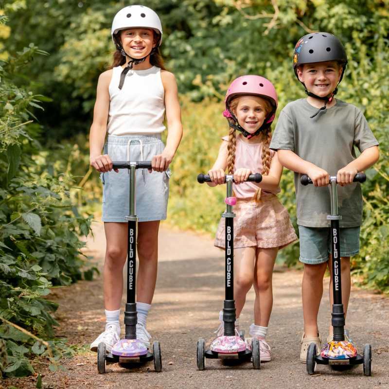 BOLDCUBE Kids Kitty Love Big 3 Wheel Scooter 5+ years