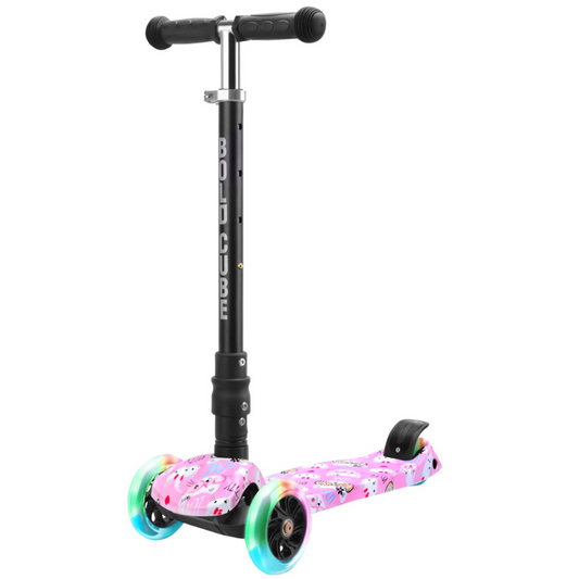 BOLDCUBE Kids Kitty Love Big 3 Wheel Scooter 5+ years