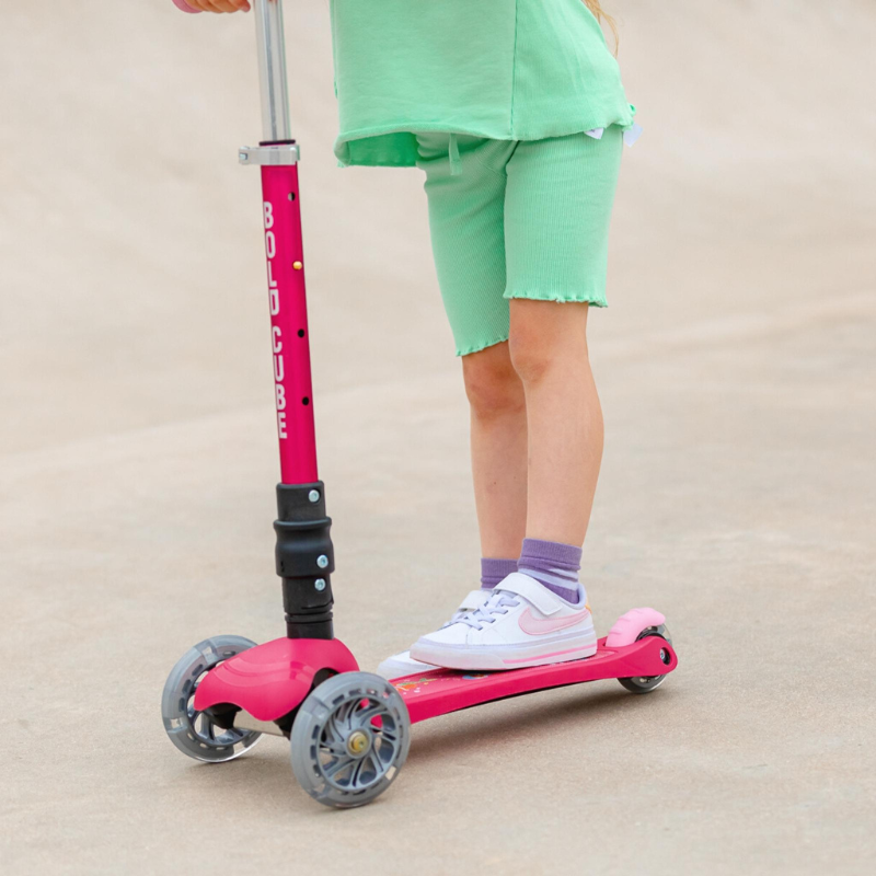 BOLDCUBE Kids Mermaid Teeny Fold 3 Wheel Scooter 2-8 years