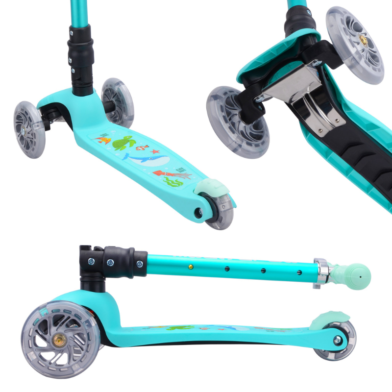 BOLDCUBE Kids Ocean Teeny Fold 3 Wheel Scooter 2-8 years