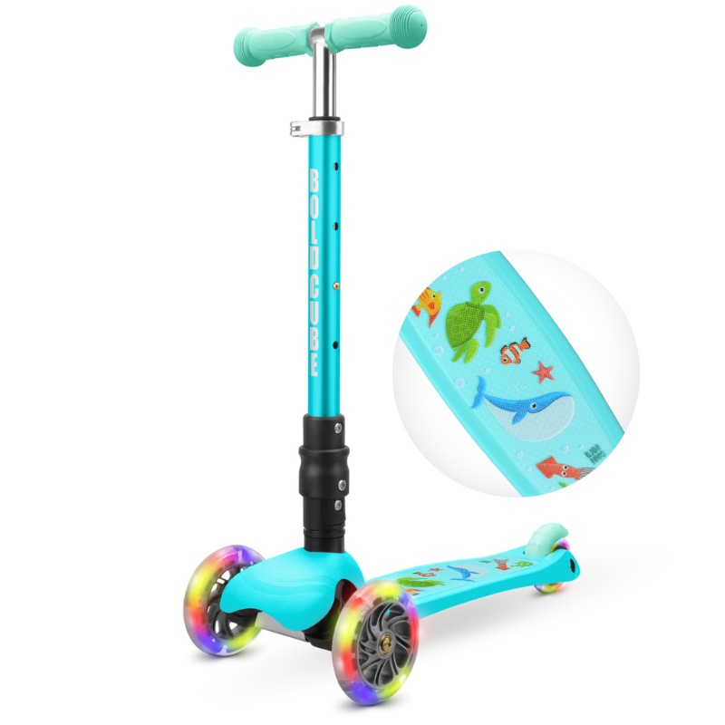 BOLDCUBE Kids Ocean Teeny Fold 3 Wheel Scooter 2-8 years