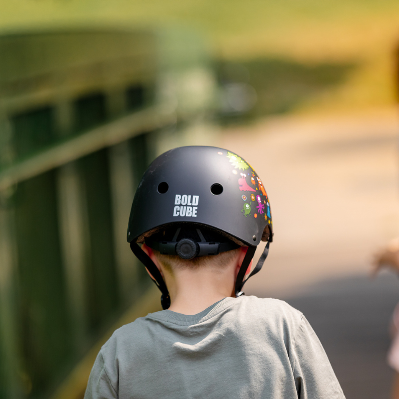 BOLDCUBE Monster Party Black Kids Helmet