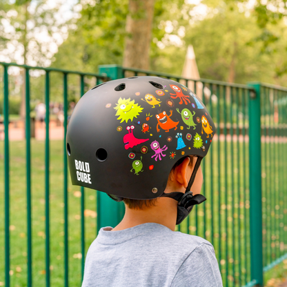 BOLDCUBE Monster Party Black Kids Helmet