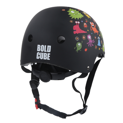 BOLDCUBE Monster Party Black Kids Helmet