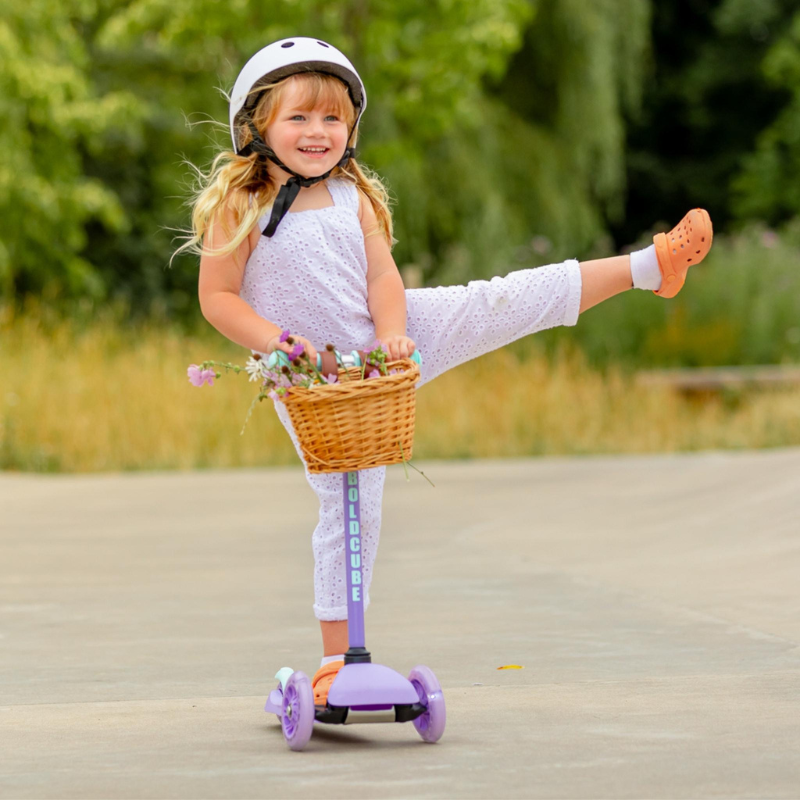 BOLDCUBE Kids Lilac Teeny 3 Wheel Scooter 2-5 years