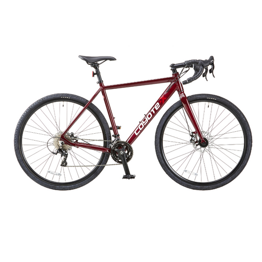 COYOTE X Granite Gents 700c Alloy Gravel Disc 9 Speed Bike Black/Red