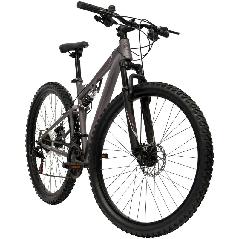 Dual Suspension Adult Mountain Bike- Marker 27.5" 21 speed Heather