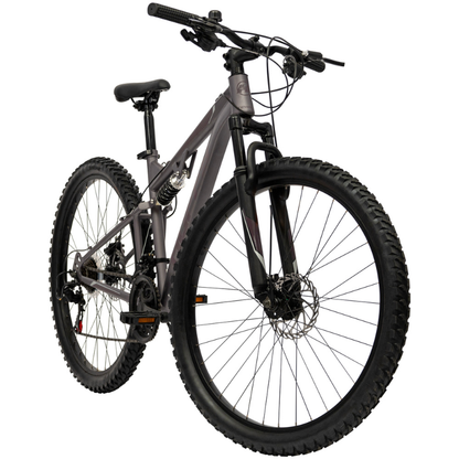 Dual Suspension Adult Mountain Bike- Marker 27.5" 21 speed Heather