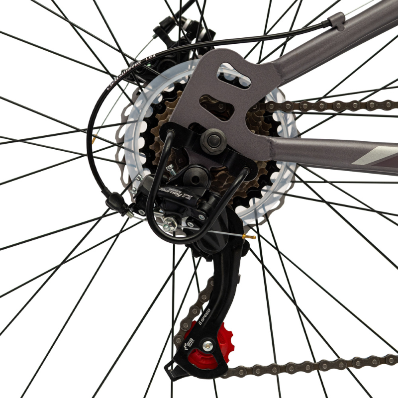 Dual Suspension Adult Mountain Bike- Marker 27.5" 21 speed Heather