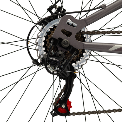 Dual Suspension Adult Mountain Bike- Marker 27.5" 21 speed Heather