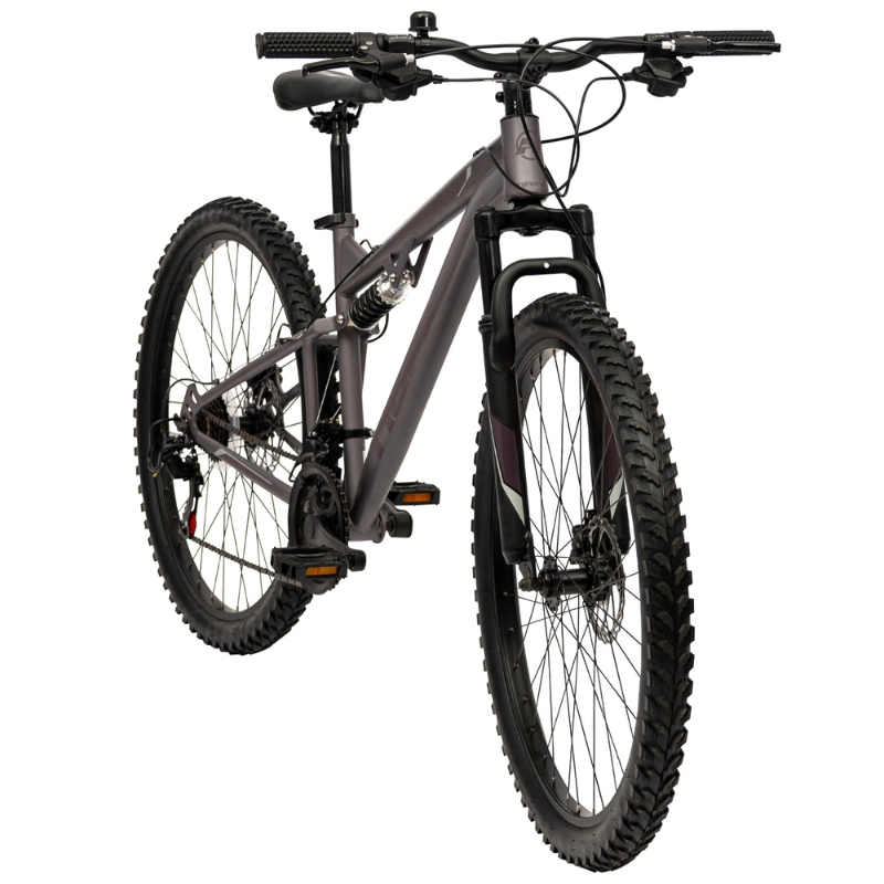 Dual Suspension Adult Mountain Bike- Marker 27.5" 21 speed Heather