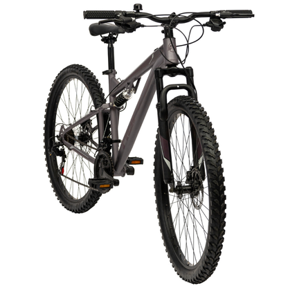 Dual Suspension Adult Mountain Bike- Marker 27.5" 21 speed Heather