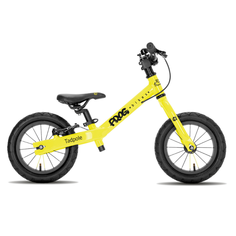 FROG BIKE Tadpole 12" Toddler Bike 2-3 years- TDF Yellow