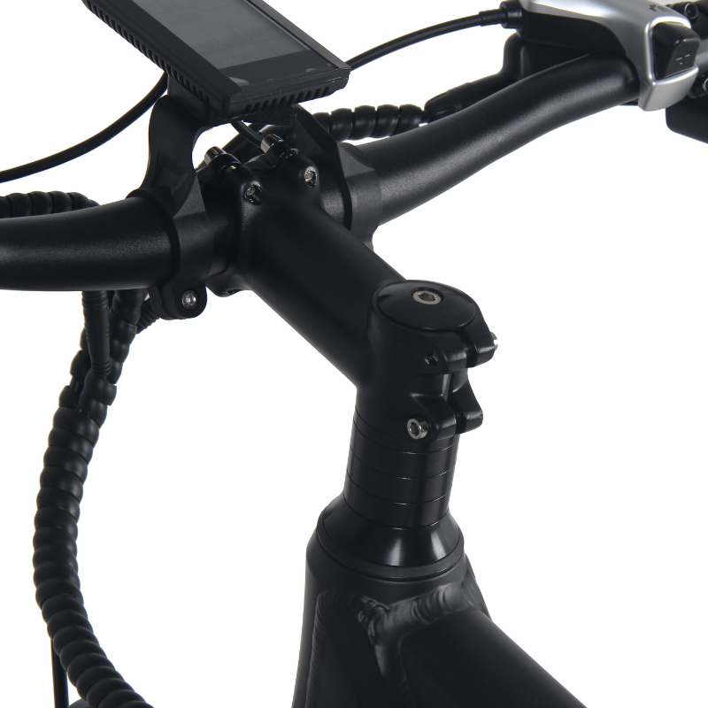 GIN X 500W: Electric Hybrid Bike Crossbar Black- Sleek Display