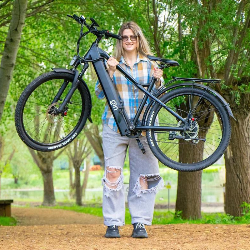 GIN X 250W: Electric Hybrid Bike Crossbar Black GREEN DEAL