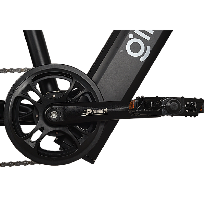 GIN X 500W: Electric Hybrid Bike Crossbar Black- Sleek Display