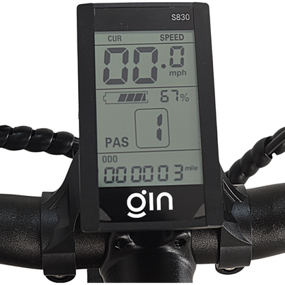 GIN X 500W: Electric Hybrid Bike Crossbar Black