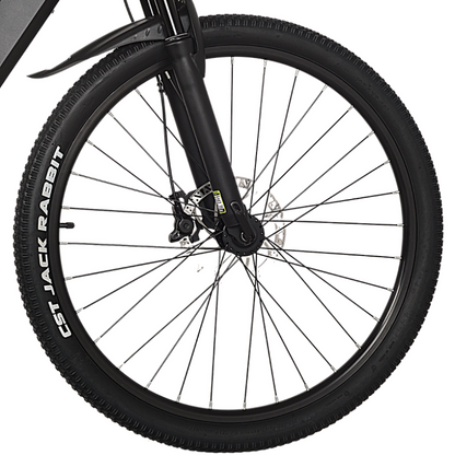 GIN X 250W: Electric Hybrid Bike Crossbar Black- Full Suspension