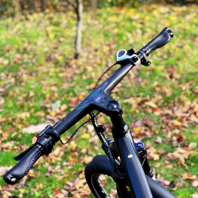 GIN X 500W: Electric Hybrid Bike Crossbar Black- Sleek Display