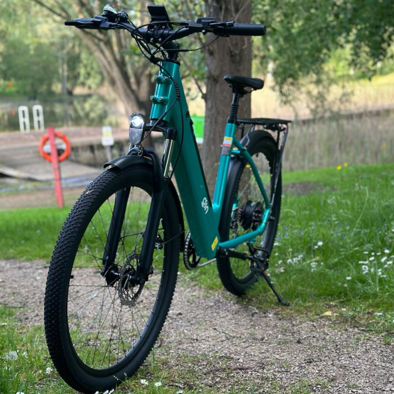 GIN X 250W: Electric Hybrid Bike Step Through Turquoise