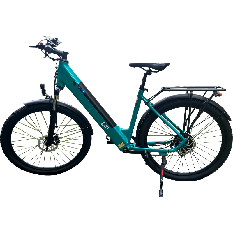 GIN X 250W: Electric Hybrid Bike Step Through Turquoise