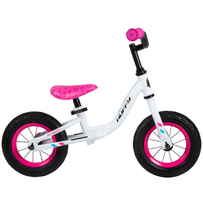 Girls’ 10-Inch Gloss White Balance Bike | Kids’ First Bike Ages 3–5