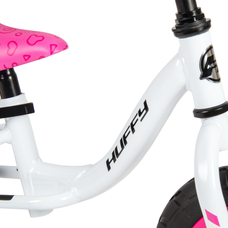 Girls’ 10-Inch Gloss White Balance Bike | Kids’ First Bike Ages 3–5