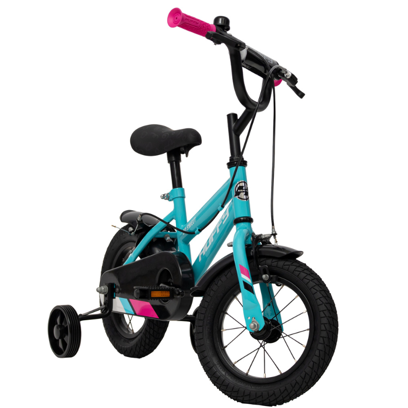 Girls’ 12-Inch Blue Bike | Removable Stabilisers & Safe First Ride