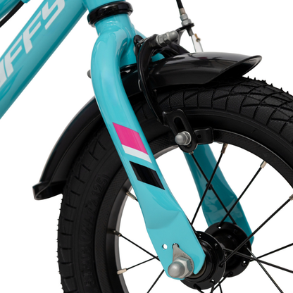 Girls’ 12-Inch Blue Bike | Removable Stabilisers & Safe First Ride