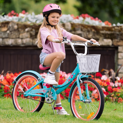Girly Girl 20" Blue Kids’ Cruiser Bike for Ages 5-9 – Stylish, Simple & Fun Rides