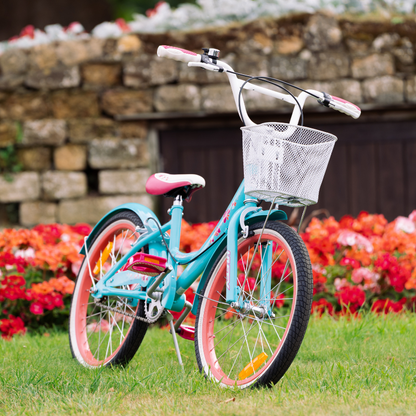 Girly Girl 20" Blue Kids’ Cruiser Bike for Ages 5-9 – Stylish, Simple & Fun Rides
