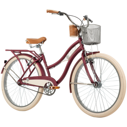 HUFFY Deluxe 26" Cruiser Bike 12+ Dark Berry