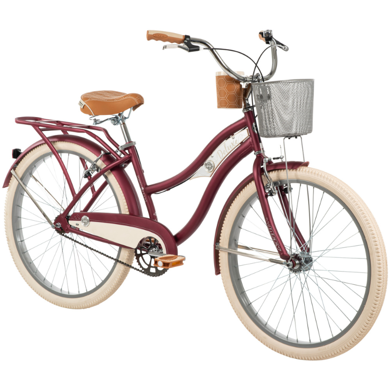 HUFFY Deluxe 26" Cruiser Bike 12+ Dark Berry