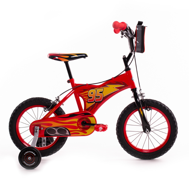 HUFFY Disney Cars 14" Kids Bike 4-6 years Red + Stabilisers