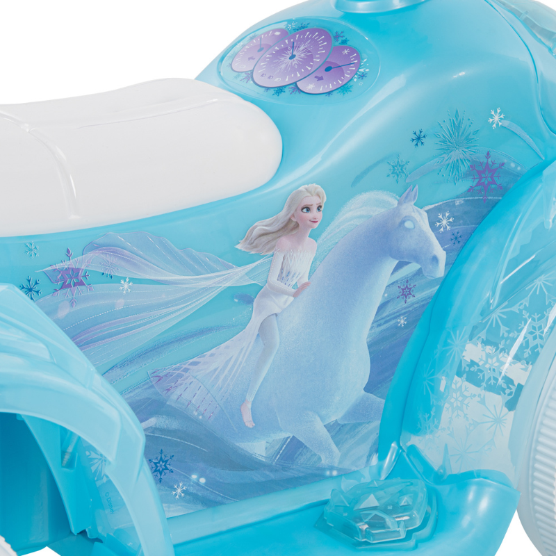 HUFFY Disney Frozen 6V Battery-Powered Ride-On Bubble Quad 1.5-3 yrs Blue