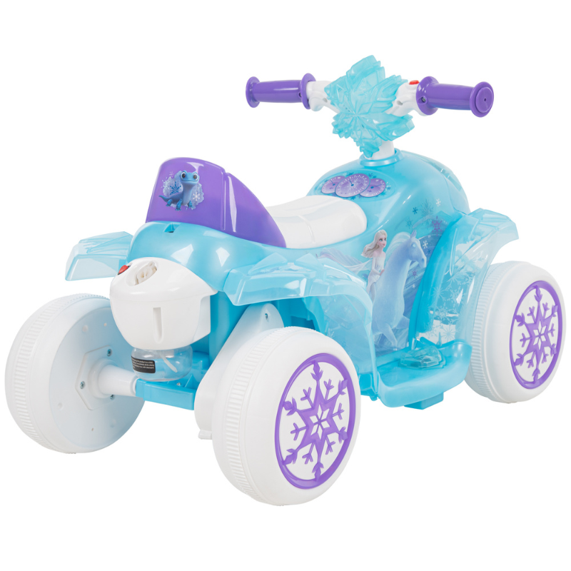 HUFFY Disney Frozen 6V Battery-Powered Ride-On Bubble Quad 1.5-3 yrs Blue