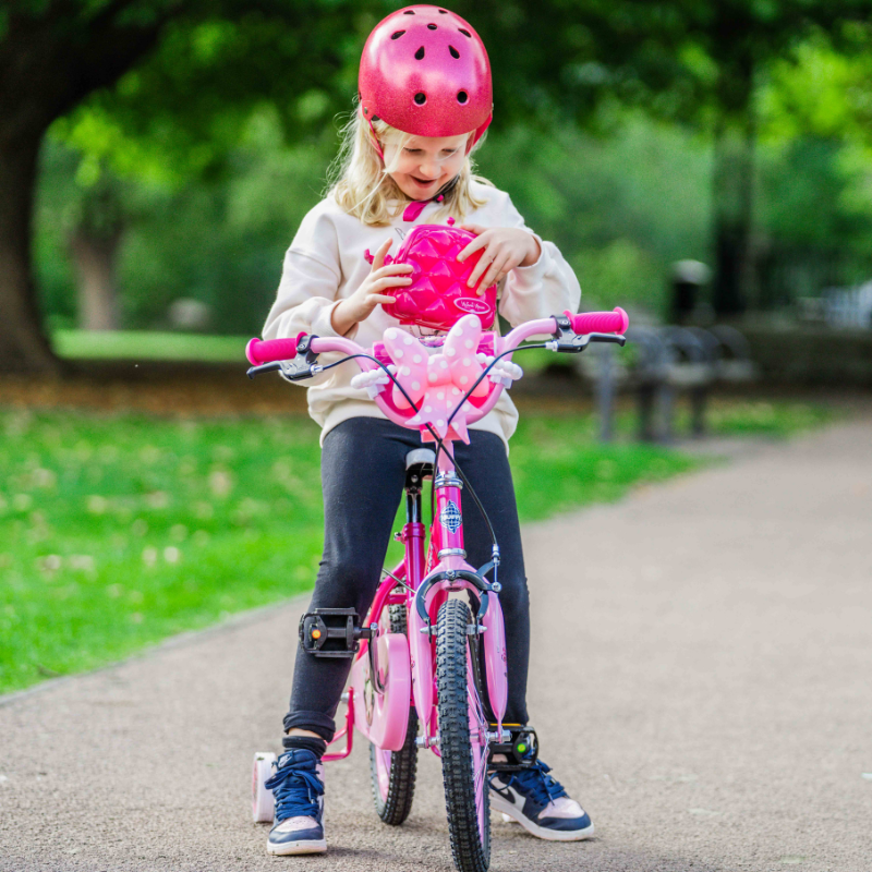 HUFFY Disney Minnie Mouse 16" Bike Pink 5-7 yrs + Stabilisers