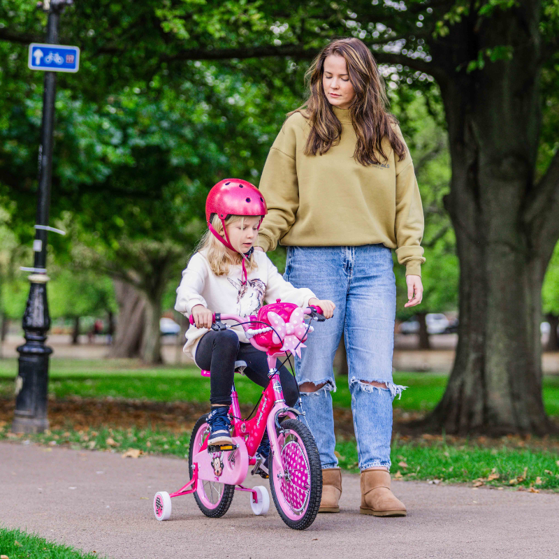 HUFFY Disney Minnie Mouse 16" Bike Pink 5-7 yrs + Stabilisers