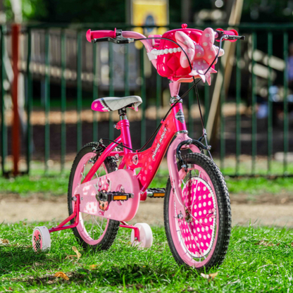 HUFFY Disney Minnie Mouse 16" Bike Pink 5-7 yrs + Stabilisers