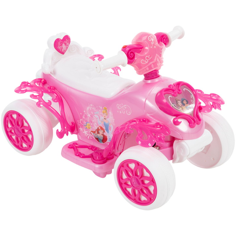 HUFFY Disney Princess 6V Battery-Powered Ride-On Bubble Quad 1.5-3 yrs Pink