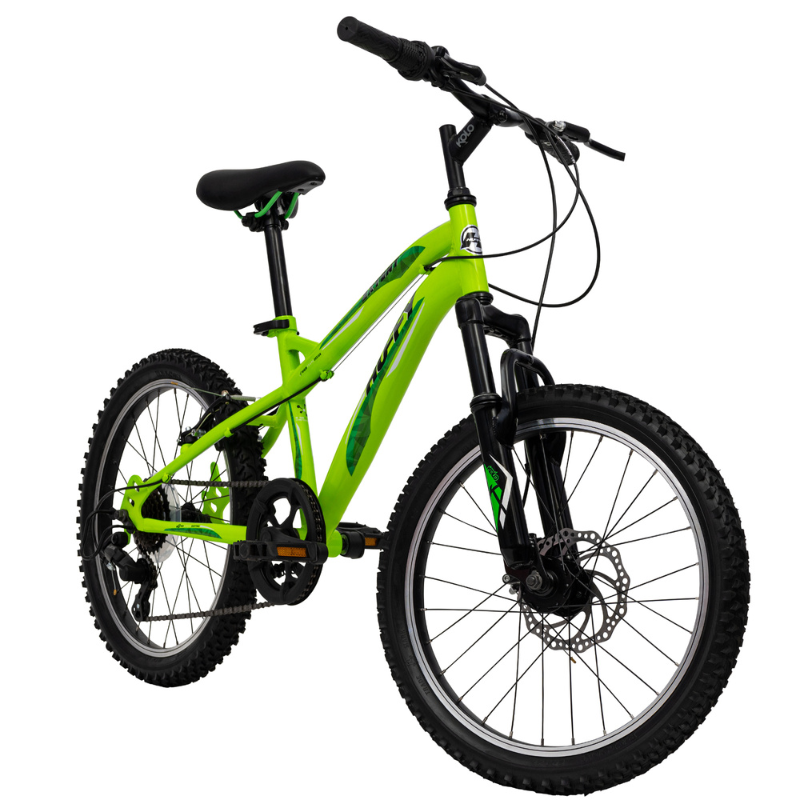 HUFFY Extent Kids Mountain Bike 20" Wheel, 6-9 Years- Antifreeze Green