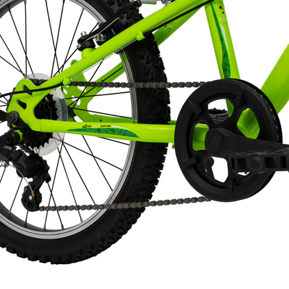 HUFFY Extent Kids Mountain Bike 20" Wheel, 6-9 Years- Antifreeze Green