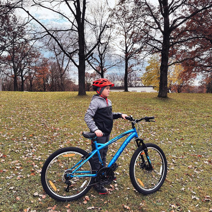 HUFFY Extent Kids Mountain Bike 24" Wheel, 8-11 Years, 18 Speed - Cobalt Blue