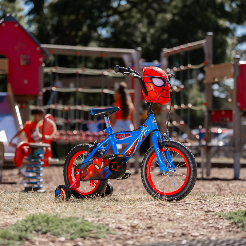 HUFFY Marvel Spiderman 14" Bike 4 -6 Years + Stabilisers