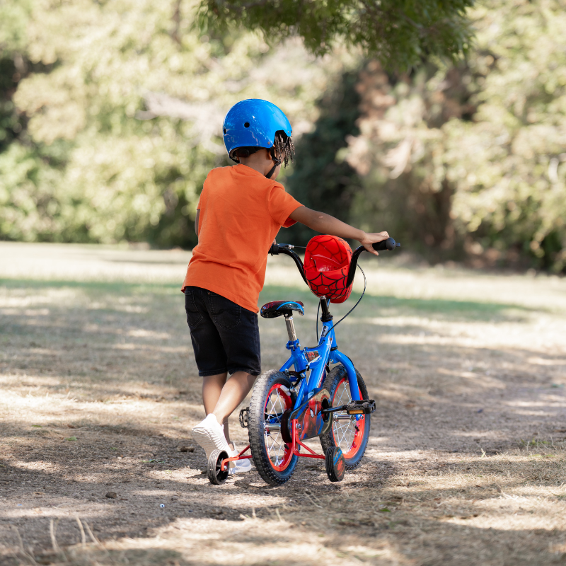 HUFFY Marvel Spiderman 14" Bike 4 -6 Years + Stabilisers