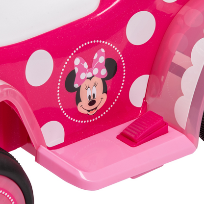 HUFFY Minnie 6V Battery-Powered Ride-On Bubble Quad 1.5-3 yrs Pink