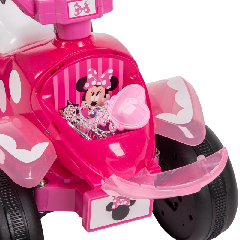 HUFFY Minnie 6V Battery-Powered Ride-On Bubble Quad 1.5-3 yrs Pink