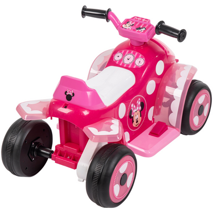 HUFFY Minnie 6V Battery-Powered Ride-On Bubble Quad 1.5-3 yrs Pink