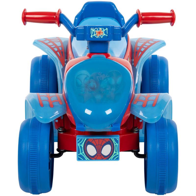 HUFFY Spiderman 6V Battery-Powered Ride-On Quad 1.5-3 yrs Red